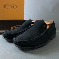 2g17 TOD'S トッズ サイズ6 ブラック スウェードモカシン スリッポンシューズ レザーシューズ 革靴 メンズ 紳士靴のサムネイル