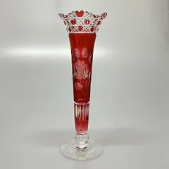 ☆マイセンクリスタル　花瓶 赤☆ Amazon.co.jp: マイセンクリスタル 花瓶 フラワーベース