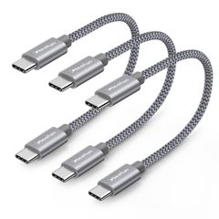 【特価セール】ケーブル【0.3m 3本セット】PD対応 60W急速充電 タイプc USB C to USB USB C 2.0 ケーブル 30cm iPad ケーブル mini 6 2021、MacBook、iPad Pro 2018、Galaxy C S23