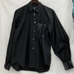 新品未使用26ss エステルメッシュジップ丈シャツ コムデギャルソンオム