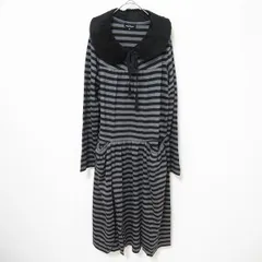 トリコ コムデギャルソン tricot COMME des GARCONS ファー襟 ボーダー ワンピース a928039ssのサムネイル