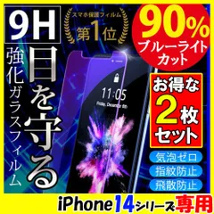 2枚セット iPhone14シリーズ ブルーライトカットフィルム 保護フィルム ガラスフィルム 画面保護 保護シート 14 14Plus 14Pro 14ProMax