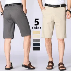 短パン ゴルフ用短パン ショートパンツ メンズ ハーフパンツ 5分丈パンツ 膝上 ショーツ チノパン ショートパンツ スラックス ゴルフパンツ ルームウェア ス