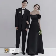 2025年最新】前撮り ドレス 黒 オフショルダーの人気アイテム