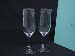 ■新品■未使用■ TIFFANY＆Co ティファニー スウィング シャンパングラス 2客セット クリア BL9623のサムネイル