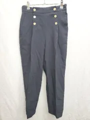 ◇ OPAQUE.CLIP オペーク ドット クリップ スラックス パンツ サイズM ネイビー レディース P  【1407100027538】