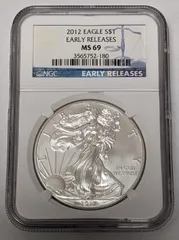 2740H 2012年 アメリカン・イーグル銀貨 1オンス 65202