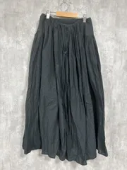 BEAUTY & YOUTH ビューティ&ユース ユナイテッドアローズ コットンローン ギャザーマキシ ロング スカート sizeS/黒 ■■ レディース