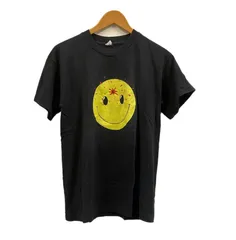 80s ぶち抜きスマイル Tシャツ SMILE FACE ビンテージ Tシャツ Smiley Face ぶち抜きスマイル プリントTシャツ XL | 古着屋DIGDIG