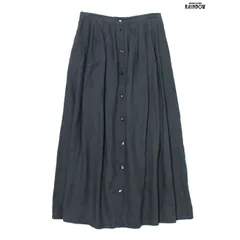 ヴィンテージアメリカ古着GAPギャップ無地リネンスカートグレー