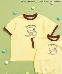 【サンリオキャラクターズ】モチーフリンガーTシャツ BREEZE J207455　イエロー
