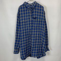 【古着】Hunter's Peak ブルー ネルシャツ