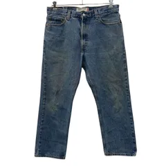 Levi's 505 メキシコ製 デニムパンツ W36 インディゴブルー リーバイス ジップアップ コットン100% レギュラーフィット ジーンズ 2509-689