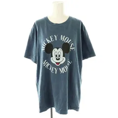 グッドロックスピード GOOD ROCK SPEED MICKEY MOUSE T Tシャツ カットソー 半袖 F 紺 ネイビー /AT ■OS