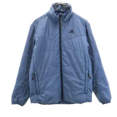 アディダス ジャケット M ブルー adidas メンズ 古着 【240104】