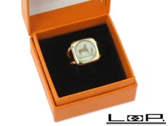 ■中古■　エルメス コロゾ リング 指輪 アクセサリー ゴールド GP ＃50 【68935】のサムネイル