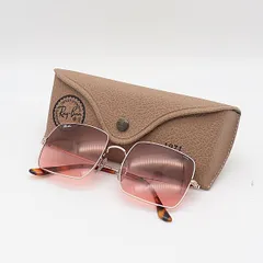 ケース付き レイバン RB1971 9151/AA 54ロ19 145 3F スクエア べっ甲×シルバー ピンクレンズ サングラス レディース 2000000 NSK OMI