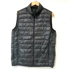 (^w^)b UNIQLO ユニクロ ウルトラライト ダウン ベスト ジャケット 315-072571 ナイロン100% フェザー 軽量 防寒 アウトドア 秋冬 トップス ブラック 黒 メンズ 男性 サイズ L