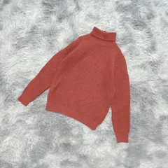 ●【color nep yarn】 ベイクルーズ BAYCREW'S　タートルネック セーター【S】ガーリー  大人カワイイ  レディース   オレンジ系  橙色 【送料無料】 毛 混のサムネイル