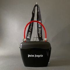 Dg17 Palm Angels パームエンジェルス ショルダーストラップ付 PADLOCK BAG パドロック バッグ ブラック イタリア製