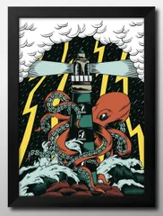 09158オクトパスアーミー 蛸 A3 サイズ ポスター アート おしゃれ 絵画 インテリア 北欧 イラスト マット紙 艶消し アートパネル 額 フレーム デザイン 壁掛け ギフト 新築祝い ディスプレイ