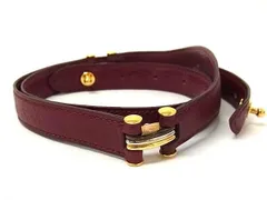 ■美品■ Cartier カルティエ トリニティ マストライン レザー  バッグ用 ショルダーストラップ 肩掛け 斜め掛け ボルドー系 FB2075