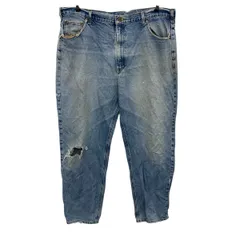 Carhartt デニムパンツ W42 ブルー カーハート ジップアップ メキシコ製 カジュアル アメカジ ジーンズ 古着卸 アメリカ仕入 2506-281