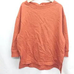 ◇ green label relaxing グリーンレーベル リラクシング 長袖 スウェットトレーナー サイズF オレンジ系 レディース E  【1407180048331】