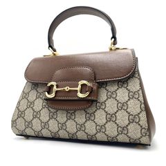 【K689】GUCCI(グッチ)/グッチホースビット1955/トップハンドルバッグ