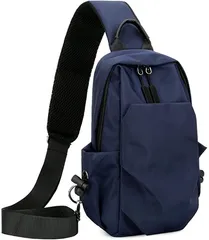 MT's SHOP ボディバッグ ワンショルダー 斜めがけ メンズ( ネイビー)