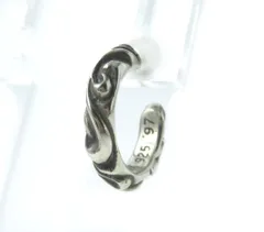 美品★CHROME HEARTS クロムハーツ スクロール フープピアス／アクセサリー レディース SV925 シルバー 片耳用 重量4.3g シンプル◎のサムネイル