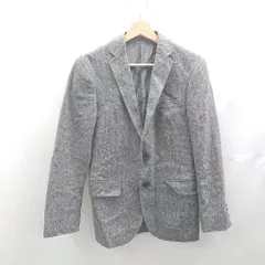 ◇ ⊇ UNITED ARROWS ユナイテッドアローズ ウール混合 長袖 ジャケット サイズXS ダークグレー メンズ E  【1502180057069】