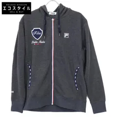 FILA フィラ 【美品】449007-02 トリコカラー ジップアップ パーカー/ L