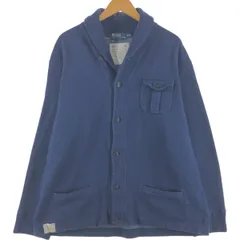 古着 ラルフローレン Ralph Lauren POLO by Ralph Lauren ショールカラー スウェットシャツ カーディガン メンズXXL相当/eaa536403