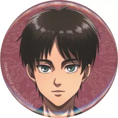 【中古】バッジ・ピンズ エレン・イェーガー(アップ) 「進撃の巨人 ～兵士たちのティータイム～ in アニメイト 描き下ろしイラスト ティータイムver. トレーディング缶バッジ」