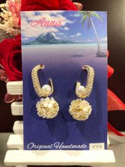 フラワーサークルピアス