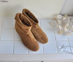 ファビオルスコーニショートブーツ24.5cmイタリア製/本革ユナイテッドアローズ