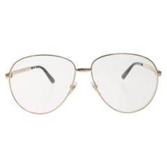 GUCCI (グッチ) メタルフレーム サングラス 眼鏡 クリアレンズ ゴールド GG0138S-003