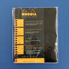 ロディア ノート ミーティングブック A5 160ページ 90g/㎡ 会議用フォーマット 撥水カバー ミシン目入 PEFC認証取得 ブラック RHODIA Classic cf193419