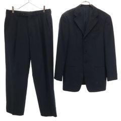 美品 アルマーニコレッツォーニ ヘリンボーン サマースーツ ブラック