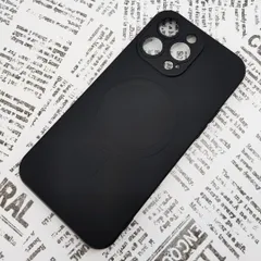 iPhone 14ProMax MagSafeシリコンケース (15) ブラック