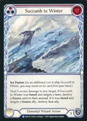 【中古】Flesh and Blood UPR110[R]：Succumb to Winter (1)