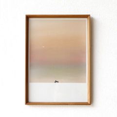 師井公二「terre sun le nuie」シルクスクリーン 直筆サイン入り