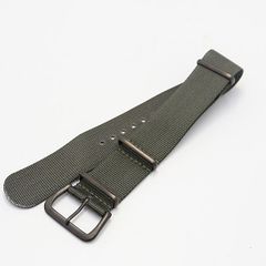 NATO タイプ時計ベルト22mm ストラップ グレー チューブナイロン 