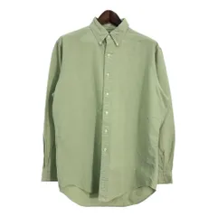 90年代 RALPH LAUREN ラルフローレン YARMOUTH ボタンダウン 長袖シャツ ライトグリーン (メンズ 16) 中古 古着 R9024