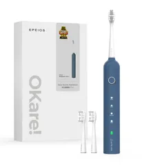 【話題の電動歯ブラシ】電動歯ブラシ 音波歯ブラシ ソニック 歯ブラシ ブラシヘッド2本 IPX7 防水 歯磨き Type-C 充電式 180日間使用 EPEIOS/エペイオス