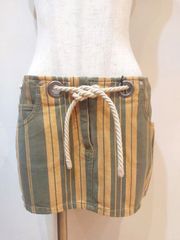【新品・未使用】【公式正規取扱い】JeanPaulGAULTIER (ジャンポールゴルチェ) インポート ストライプ マイクロミニスカート