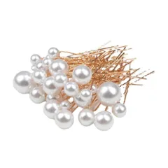 【特価商品】パール ヘアピン 36個セット 結婚式 卒業式 Ｕピン 入学式 髪飾り ヘッドドレス 和装 YFFSFDC アレンジ 和装 撮影