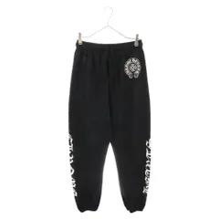 CHROME HEARTS (クロムハーツ) SLIT PKT BND BTTM CHプラス 総柄スウェットロングパンツ ブラック - メルカリ