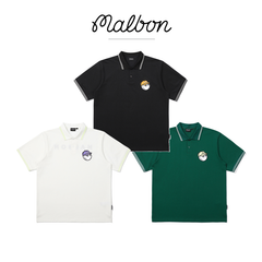 韓国 MALBON メンズ 25 ゴルフウェア スポーツ レジャー 軽量 速乾性 半袖Tシャツ ポロシャツ